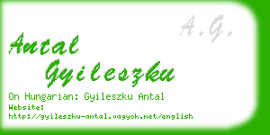 antal gyileszku business card